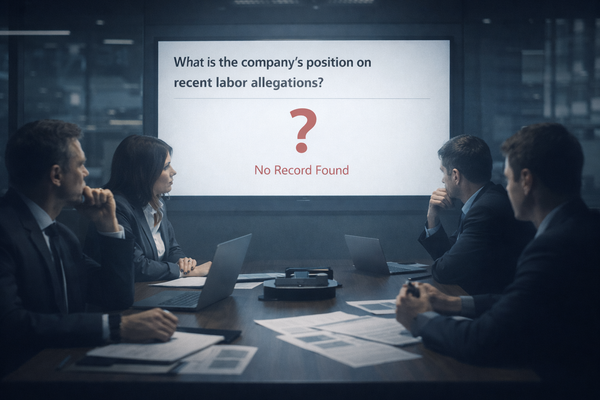 Crisis Response Without a Record Is Not Crisis Management