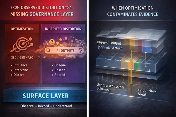The epistemic asymmetry of optimization-first approaches