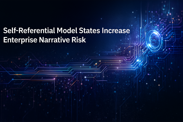 Self-Referential Model States Increase Enterprise Narrative Risk