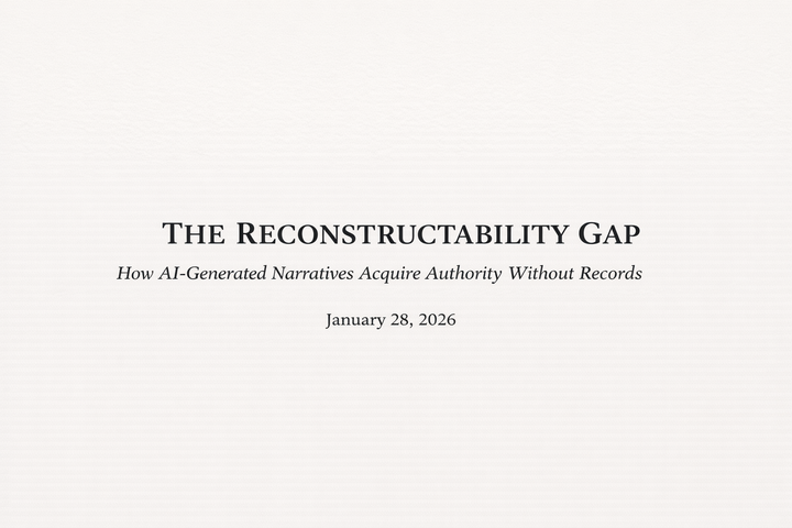 The Reconstructability Gap
