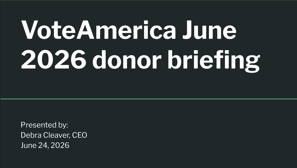 Here's the recording from our briefing this month