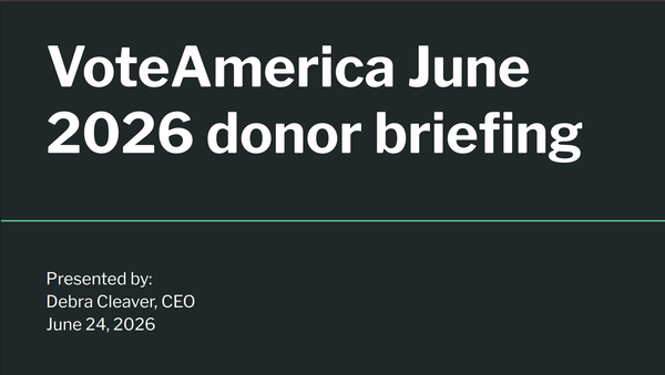 Here's the recording from our briefing this month