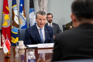 Newly renamed Secretary of War briefly feels something other than crippling insecurity
