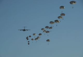 Trump declares fire stories 'fake news' after 82nd Airborne descends onto university of Notre Dame