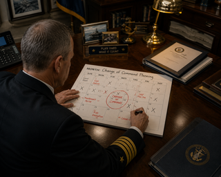 Admiral struggles to find day for change of command that ruins most sailors' plans