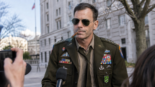 'You can’t fire me, I quit!' Gen. Donahue says as he rolls a joint