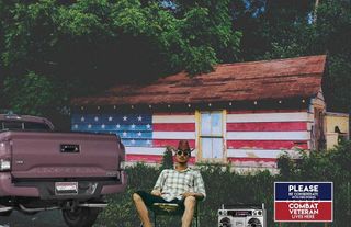 Veteran with 'be courteous with fireworks' yard sign unaffected by Flowmaster exhaust, Toby Keith