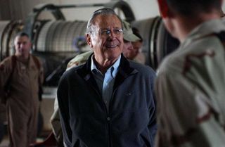 Donald Rumsfeld refuses to live in a world without war in Afghanistan