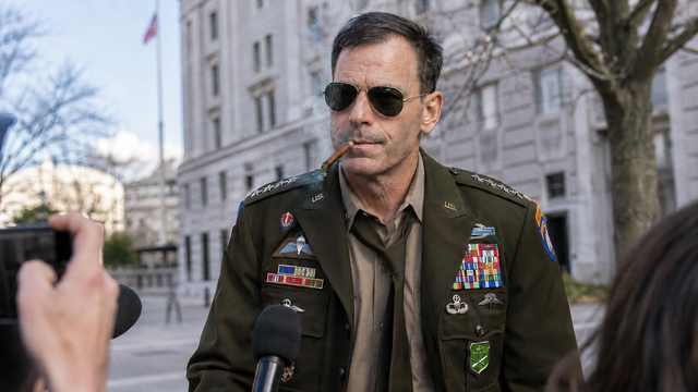 'You can’t fire me, I quit!' Gen. Donahue says as he rolls a joint