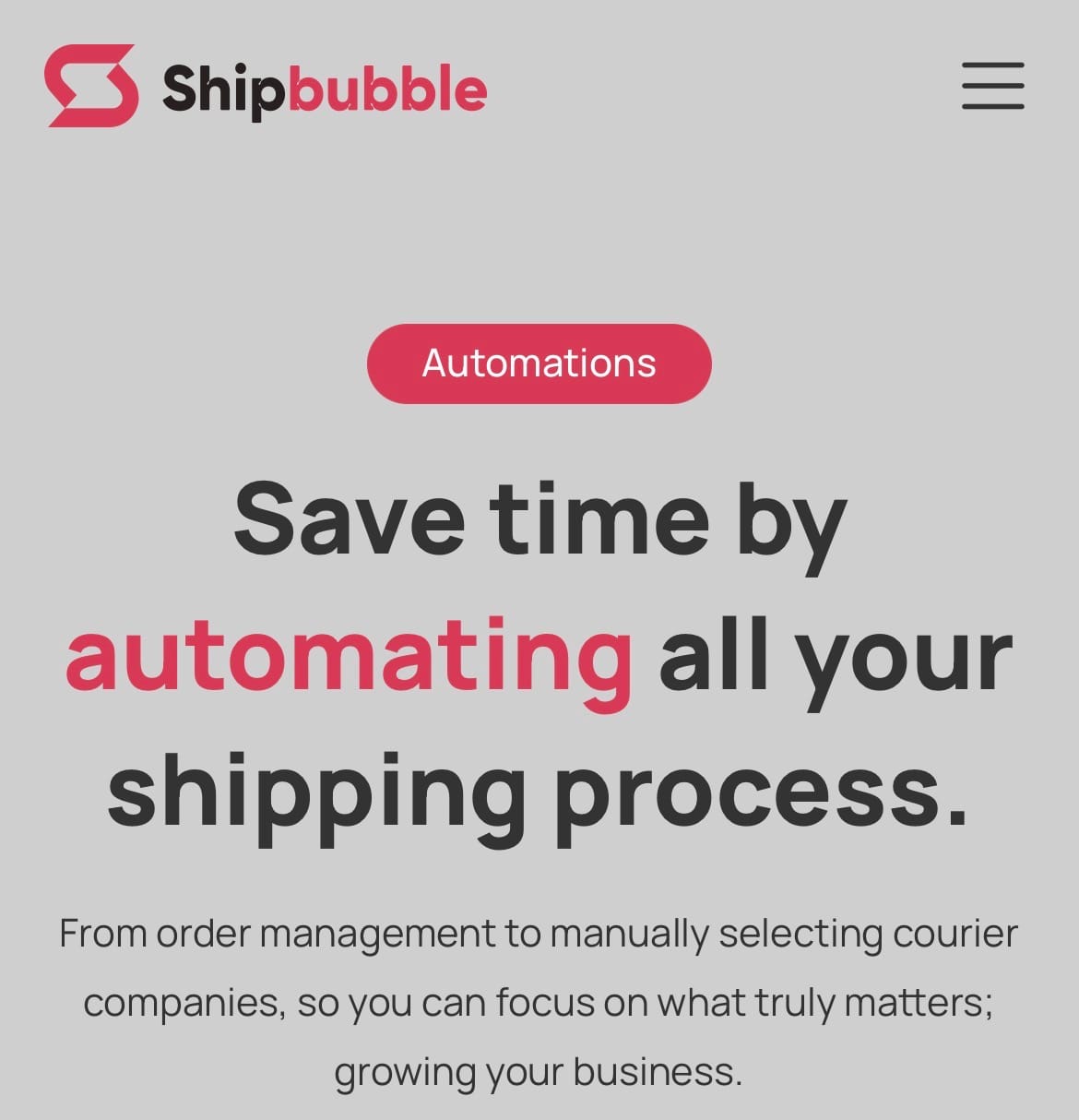 Automate shipping with Shipbubble