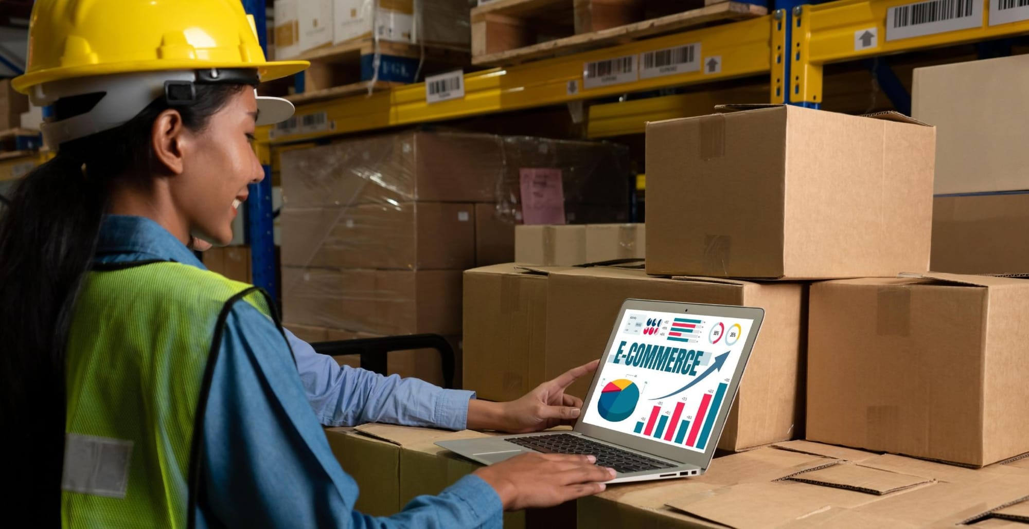Business owners at the warehouse