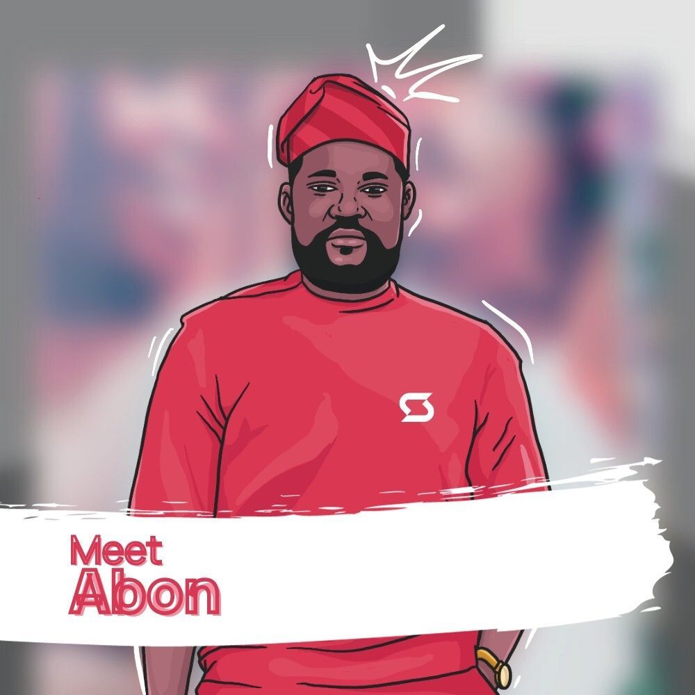 Cartoon image of Abon Ayodeji: CTO of Shipbubble.