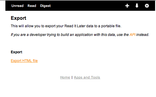 Wordpress Export zur Link-Liste