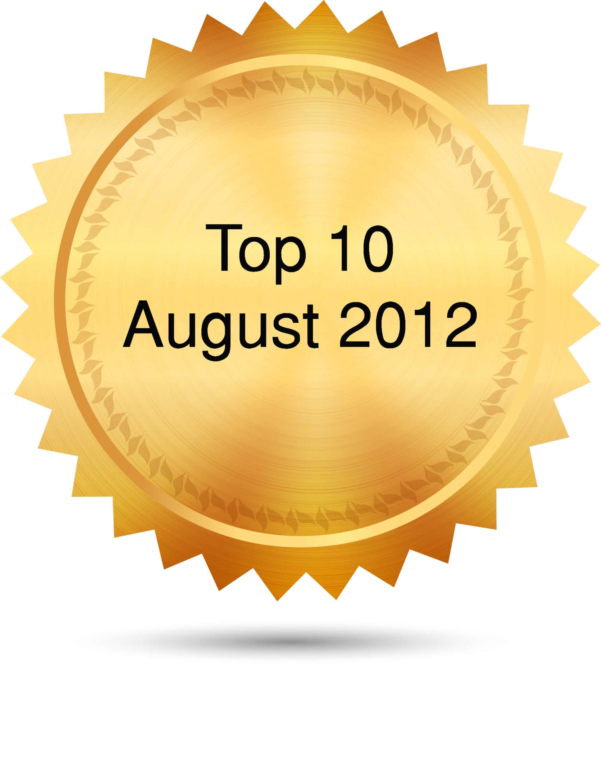 Top 10 August 2012
