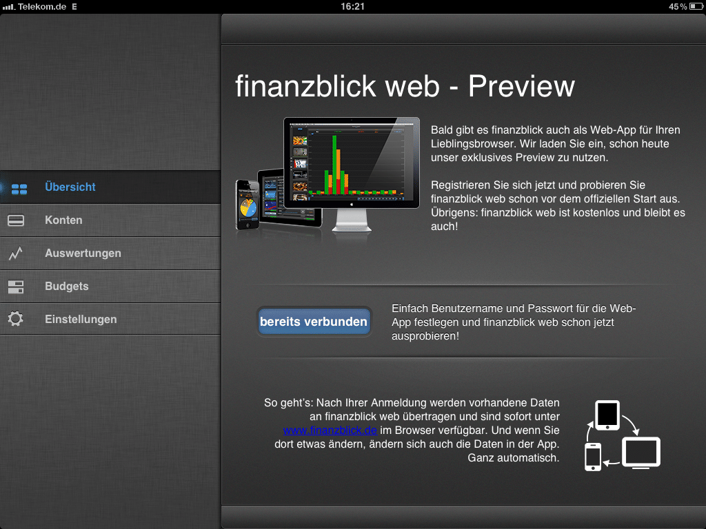 finanzblick hd für das iPad