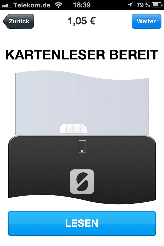 Kartenleser bereit sumup
