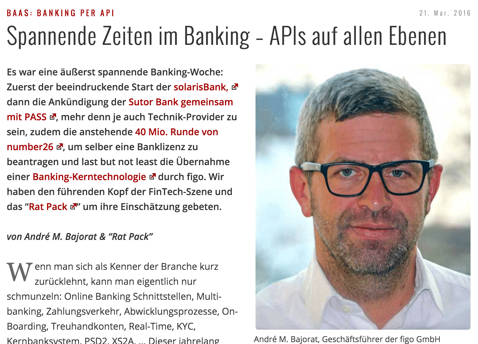 spannende Zeiten