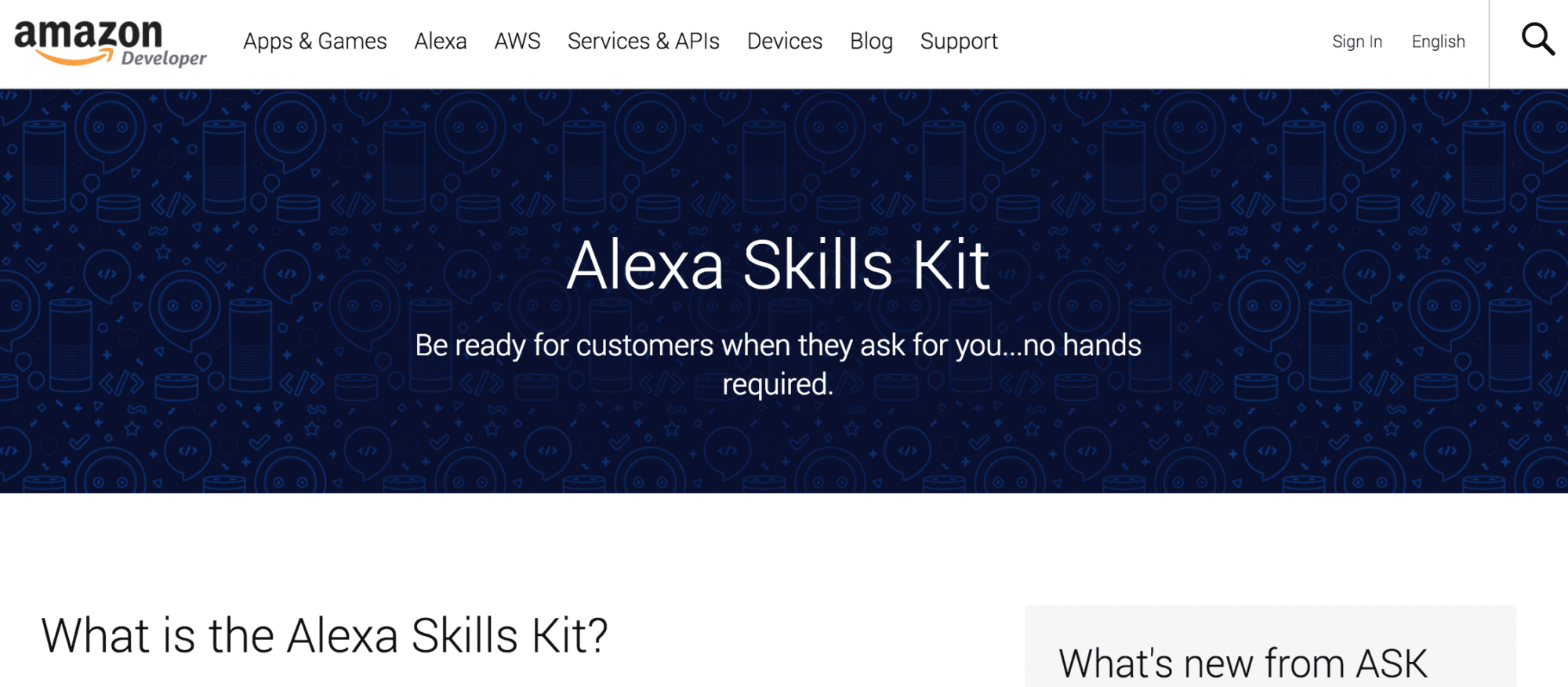 Alexa Skills Kit