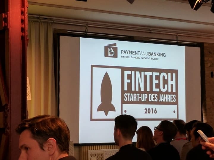 Gewinner des FinTech des Jahres 2016- Award