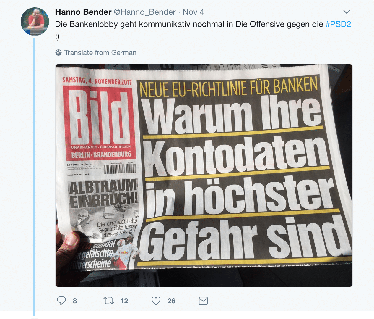Bild Schlagzeile: Das Geschäft mit der Angst und den Kontodaten