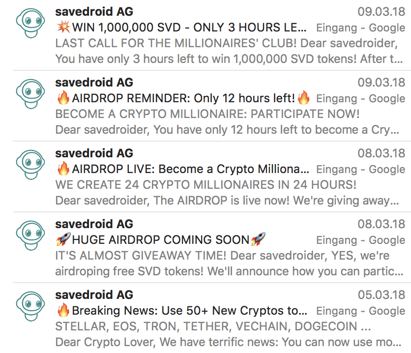 Warum der PR Stunt um den Savedroid ICO nicht das Problem ist