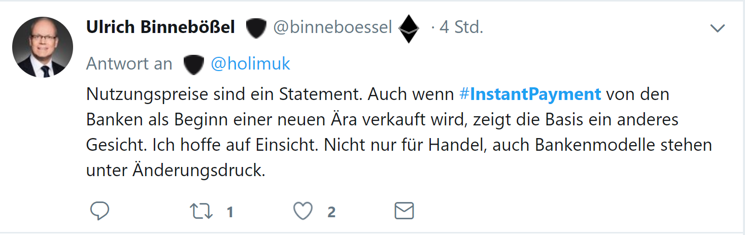 Instant Payment - Produkt oder notwendiges Update der Systeme?