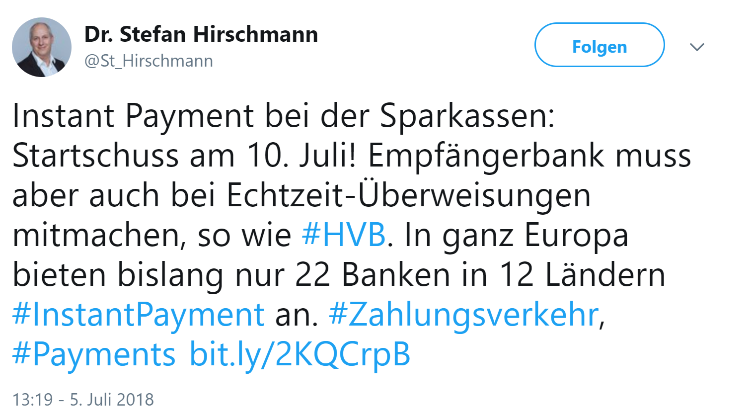 Instant Payment - Produkt oder notwendiges Update der Systeme?