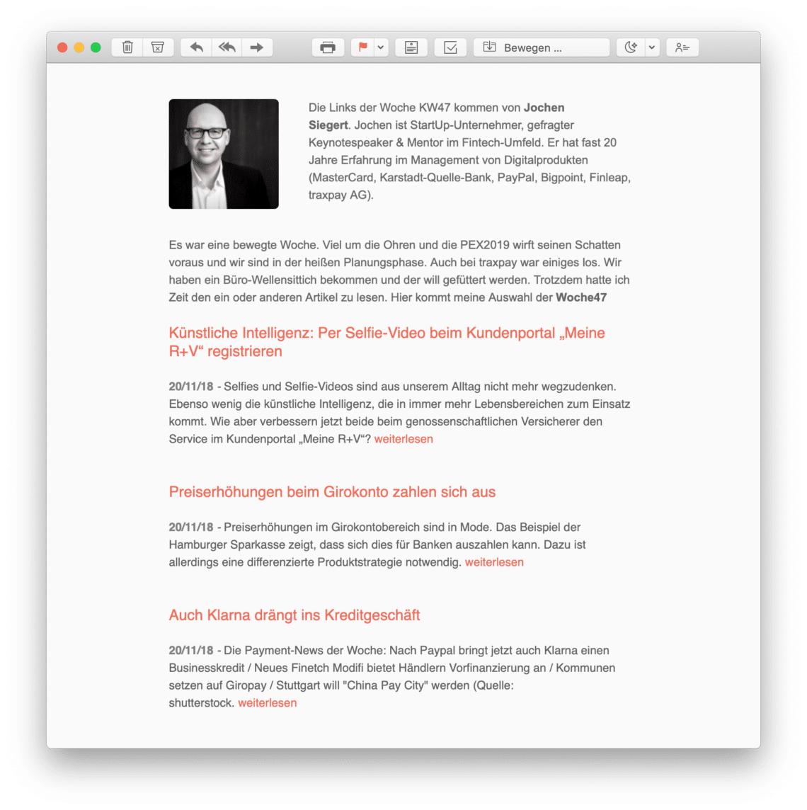 Der Newsletter von Payment & Banking: Return of the Linkpeitsche