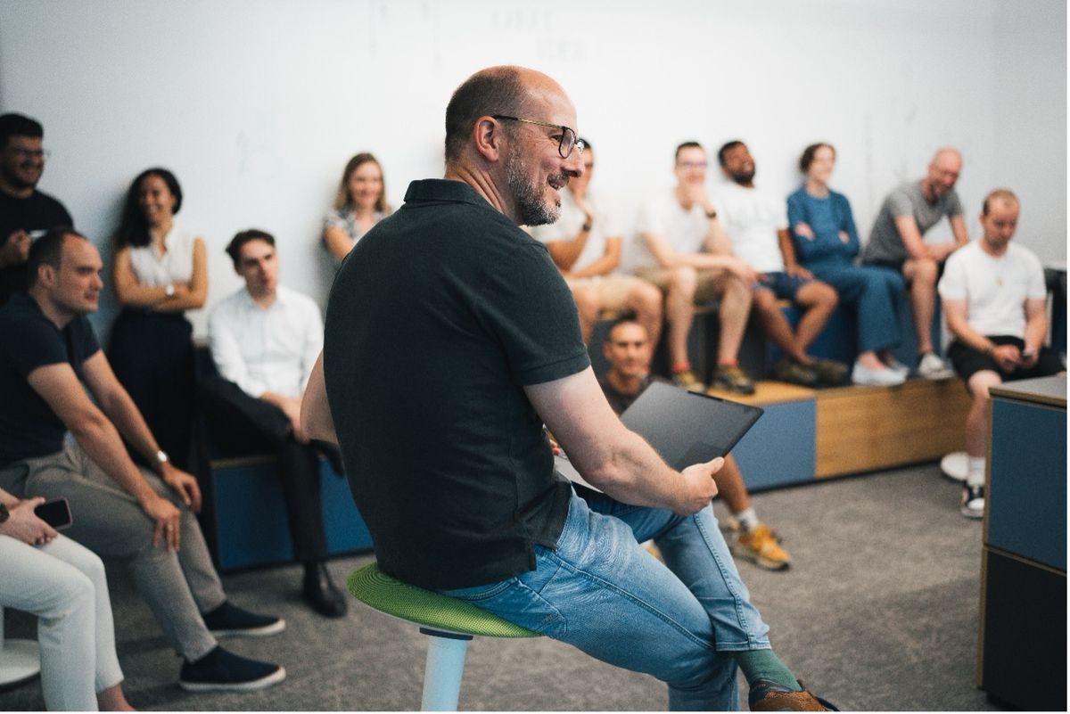 Start-up-Meeting: Gründerinnen diskutieren Finanzstrategien mit dem Investment-Team von vent.io.