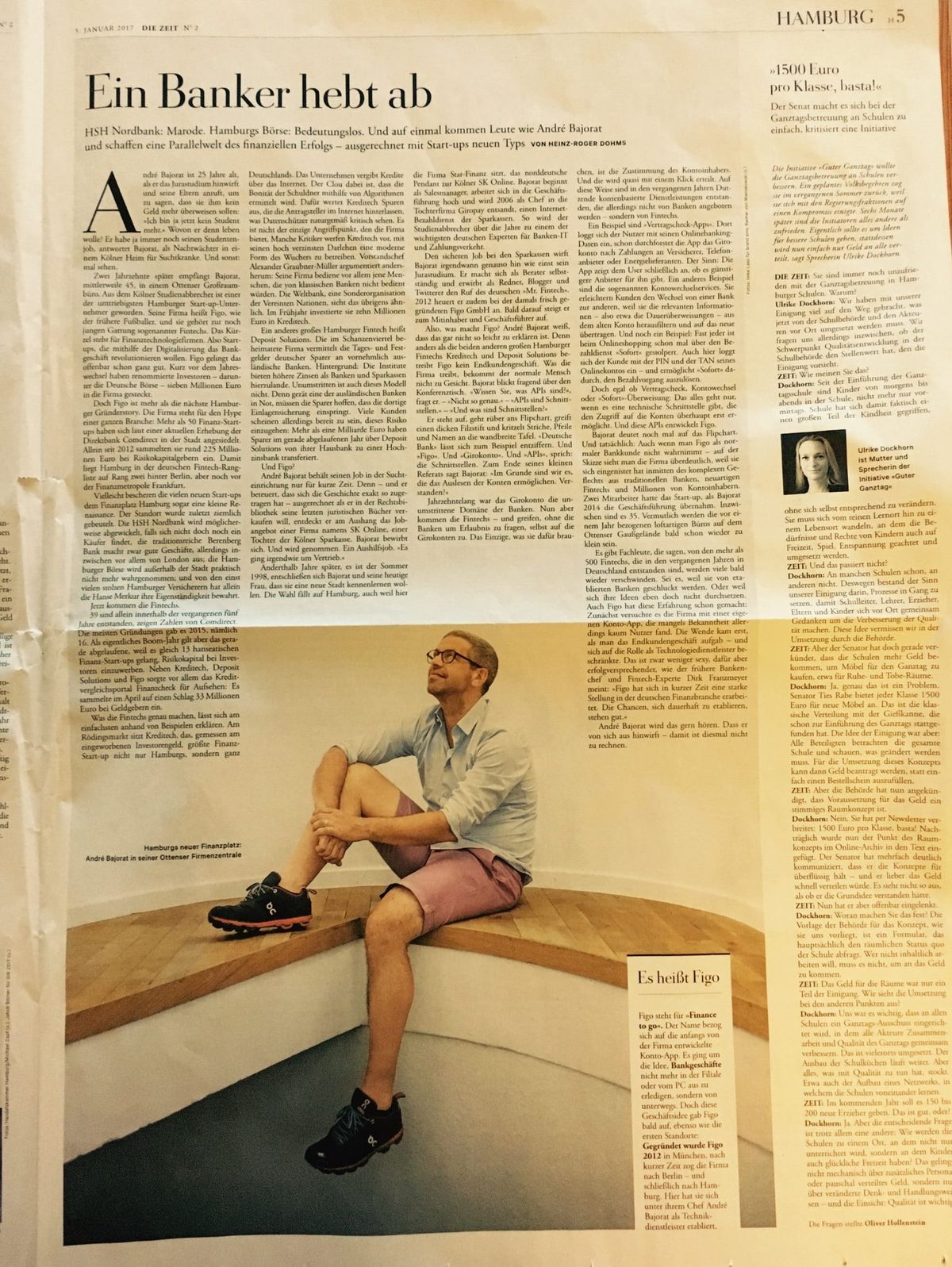 „Ein Banker hebt ab“ – André in der Zeit (Hamburg Teil)