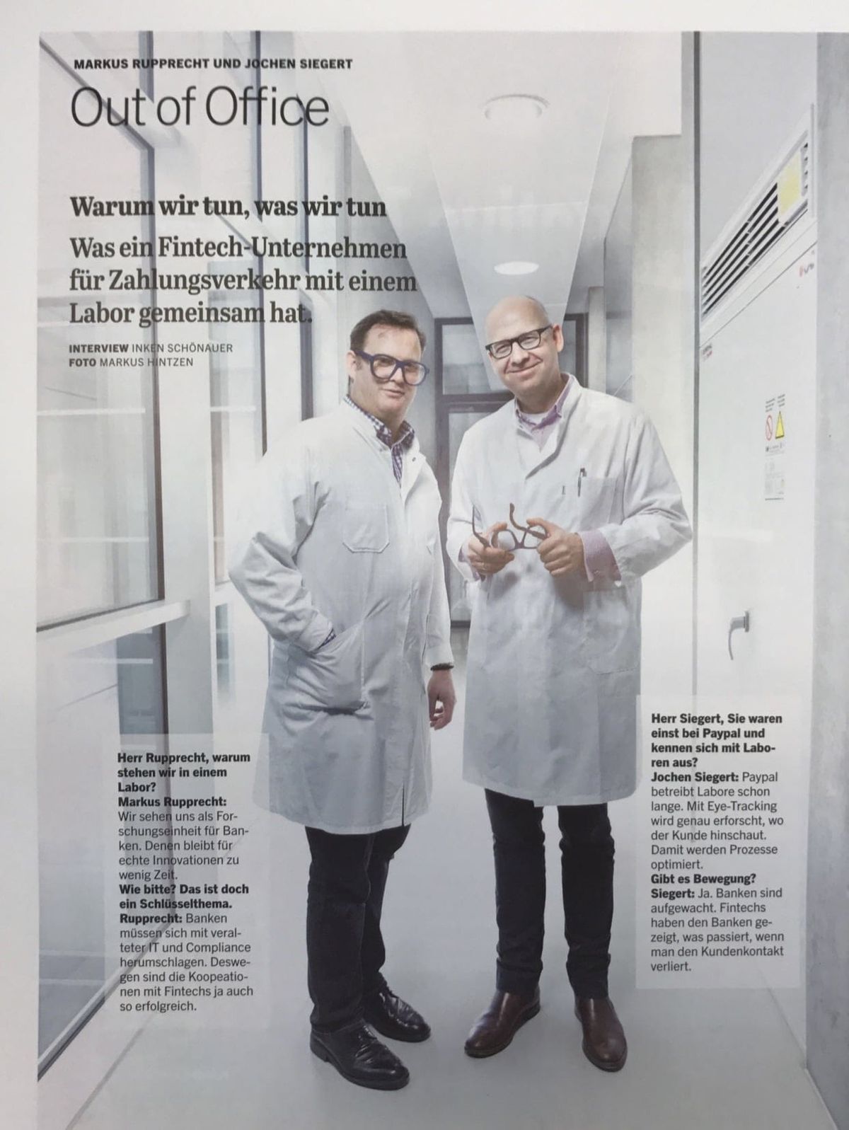 „Out of Office“ – Jochen im Intl. Bankers Forum Magazin