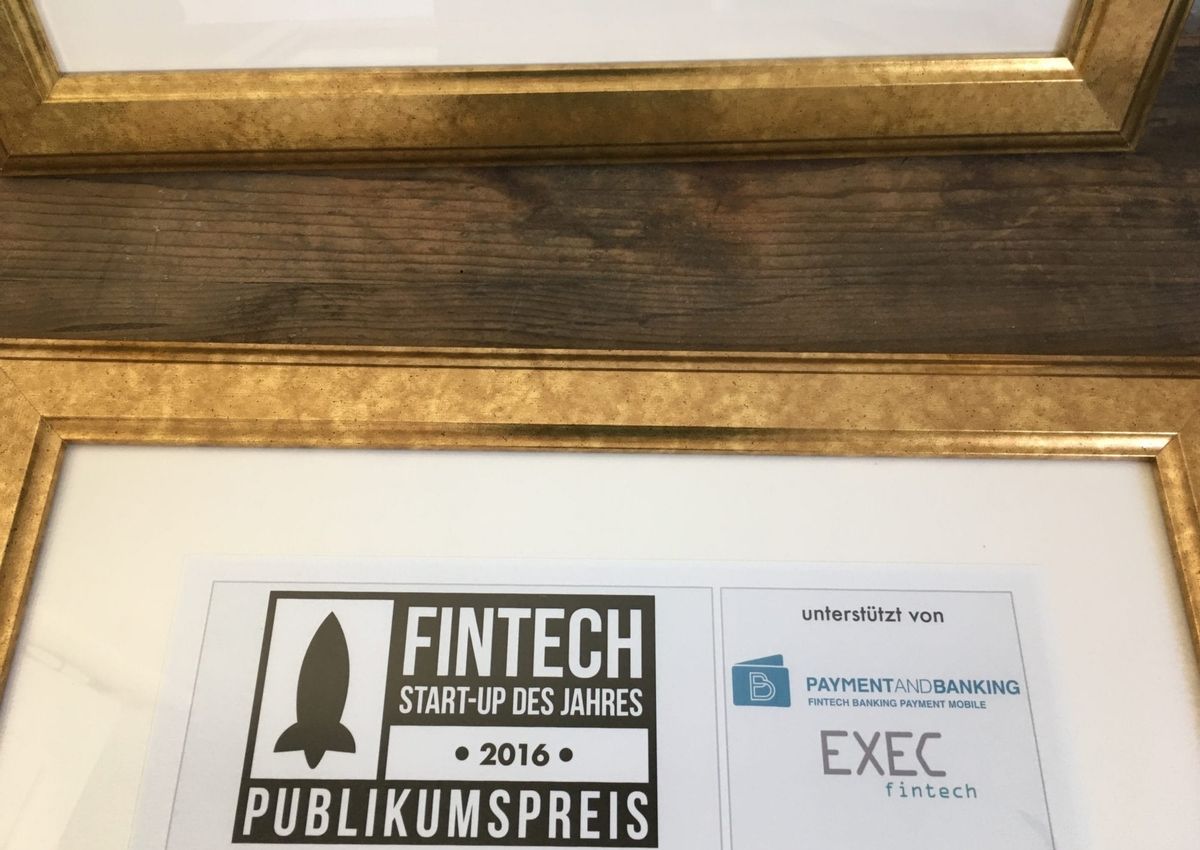 Preis zum Fintech des Jahres 2016