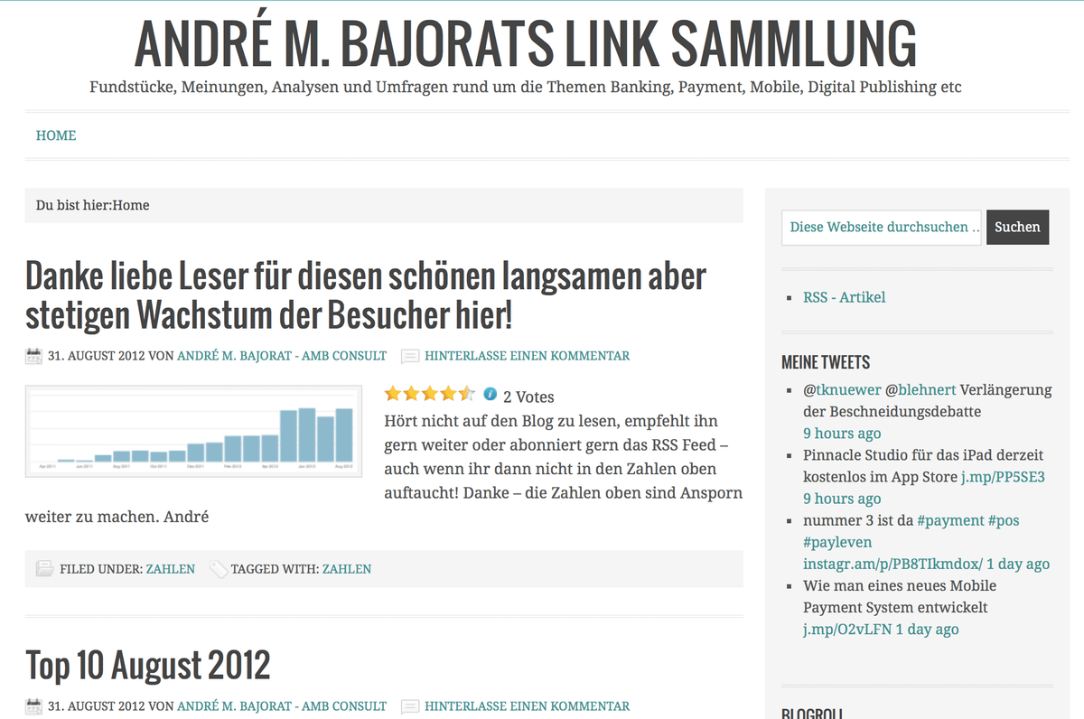 In eigener Sache: Paymentandbanking verabschiedet sich…