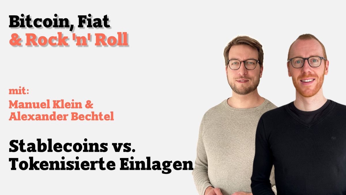 Kürzlich sind erneut spannende Reports zu Stablecoins und tokenisierten Einlagen veröffentlicht worden. Alex und Manuel grenz
