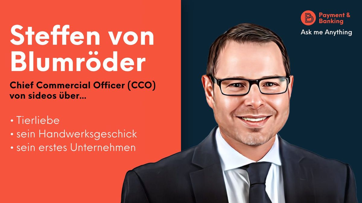 Steffen von Blumröder, Chief Commercial Officer (CCO) von sideos, über sein Handwerkstalent, Tierliebe und sein erstes Untern