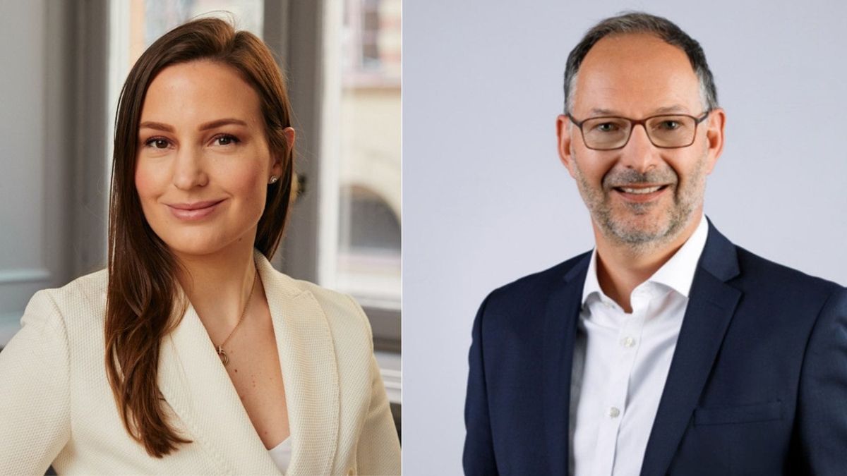 Porträt von Thomas Walkner und Porträt von Lena Hackelöer