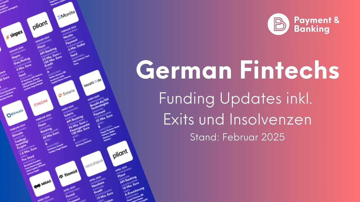 Die wichtigsten Finanzierungsrunden deutscher Fintechs im Jahr 2024.