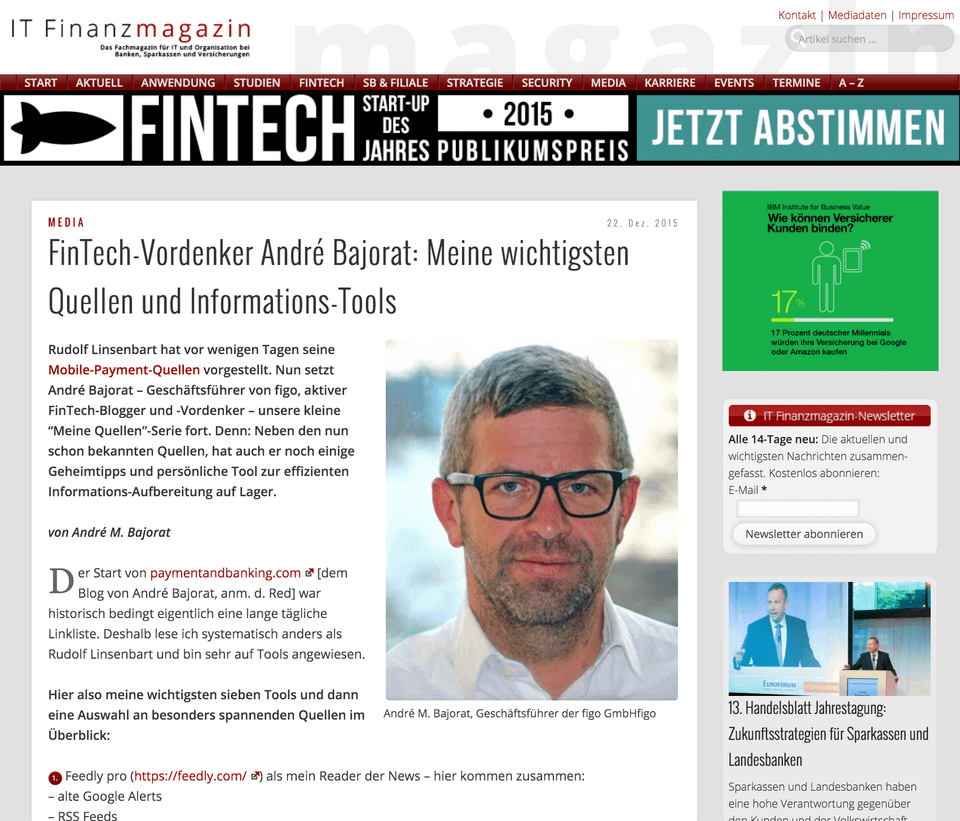 Wie lese/finde ich News – ein paar Tipps auf IT-Finanzmagazin