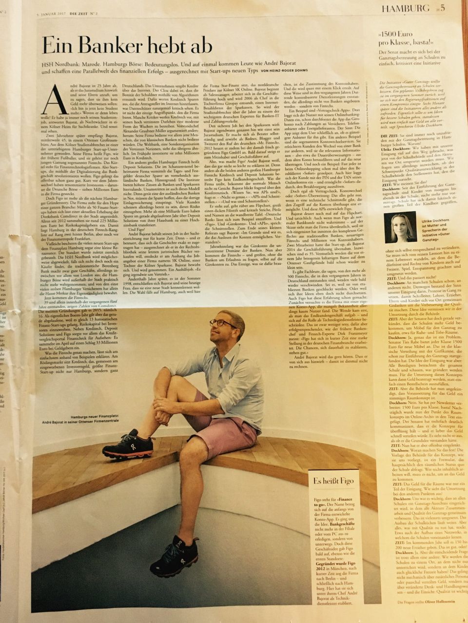 „Ein Banker hebt ab“ – André in der Zeit (Hamburg Teil)