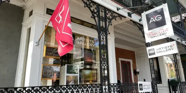 the facade of the AG Fine Art Gallery 