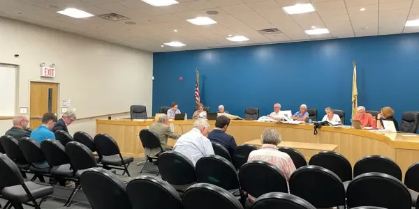 the planning board listening to an applicant speak