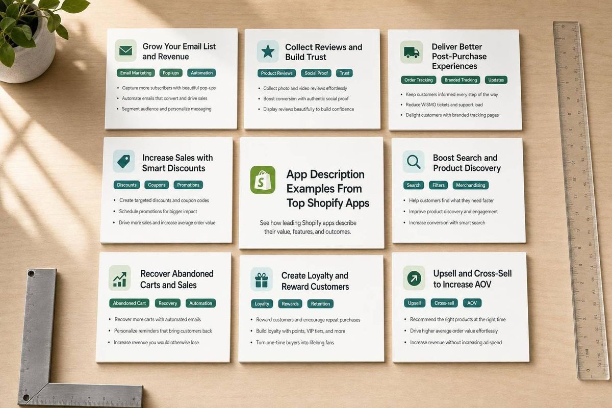 App Description Examples From Top Shopify Apps