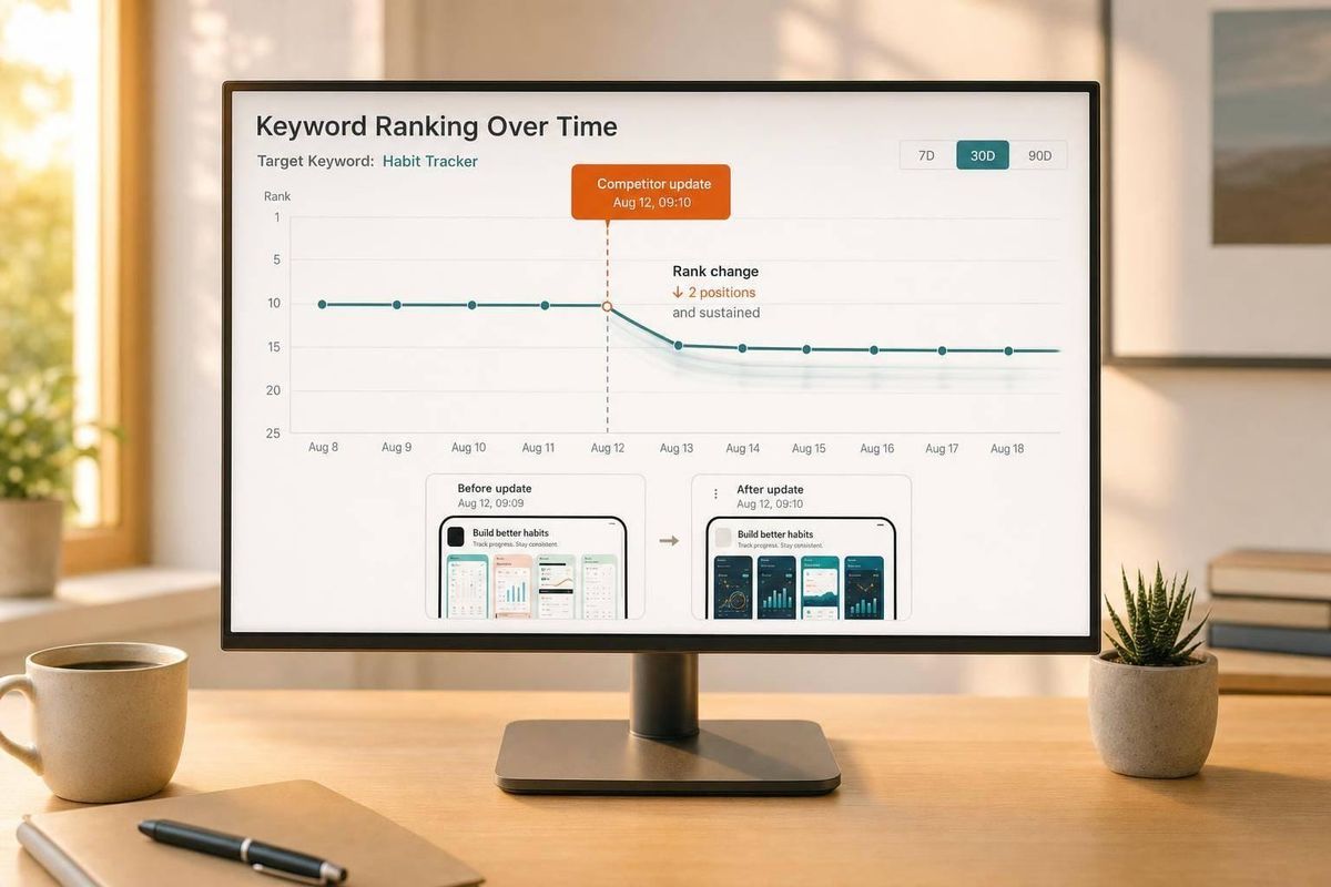 How Competitor Listing Updates Shift App Rankings
