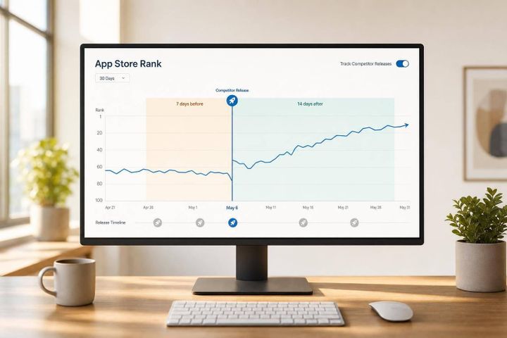 Track Competitor Releases and App Store Rank