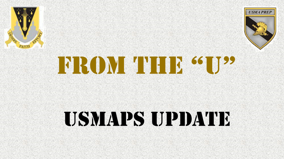 From the "U" - USMAPS Update