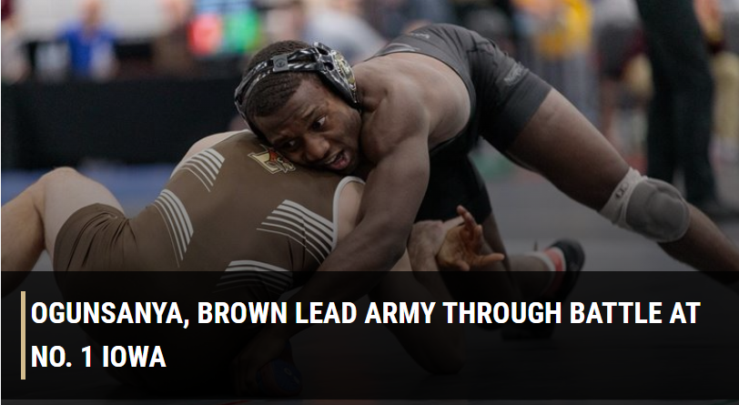 Army Wrestling Update - Iowa Trip