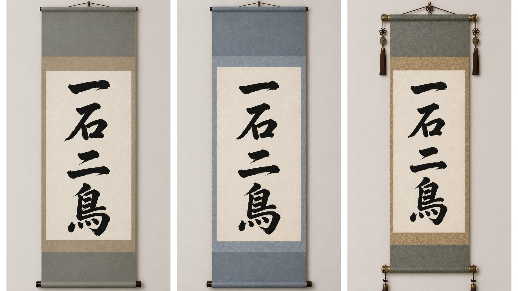 한국식 족자 후보 3장