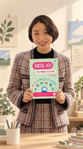 책 표지를 들고 있는 첫 장면