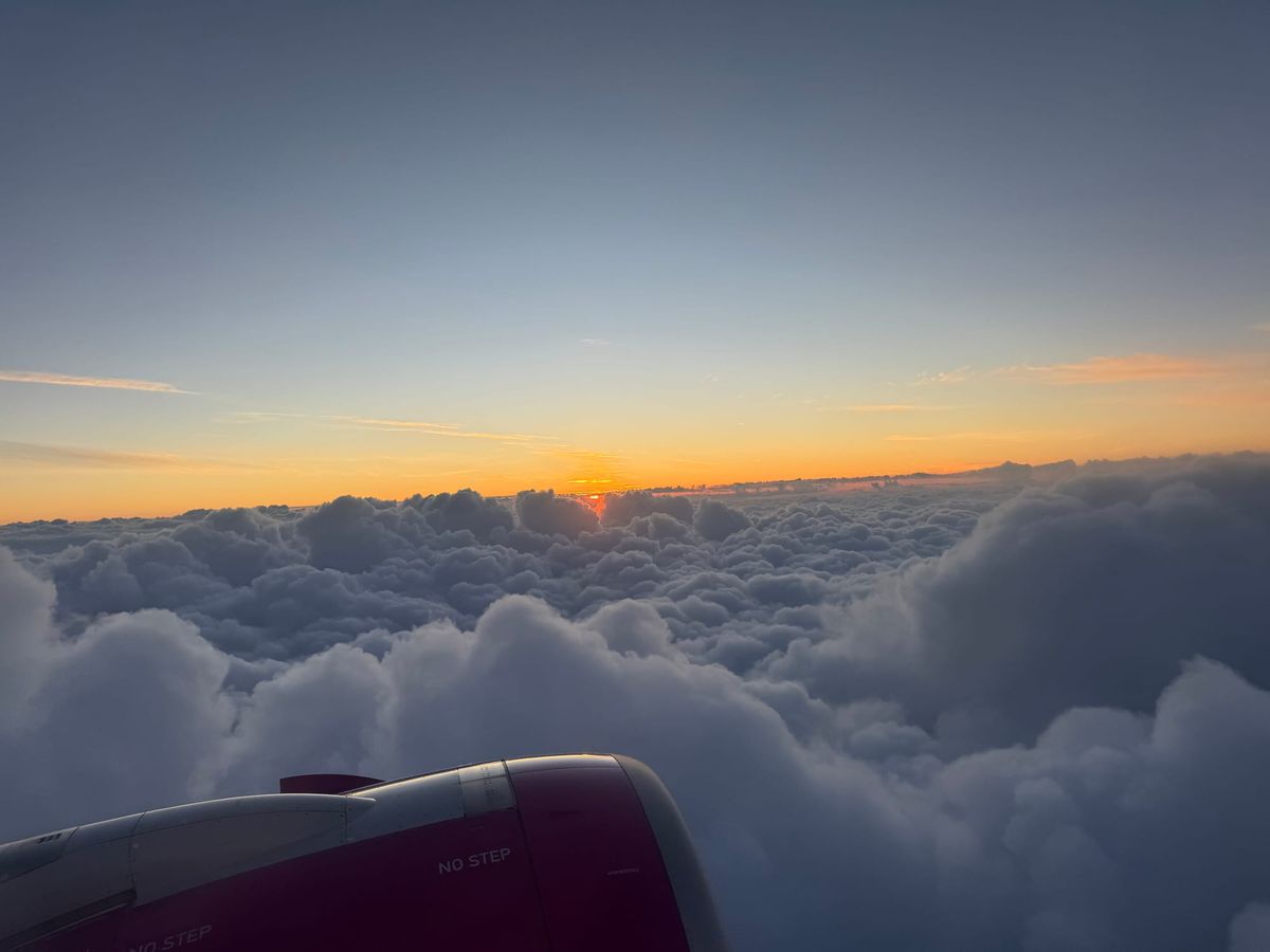Break of dawn from above