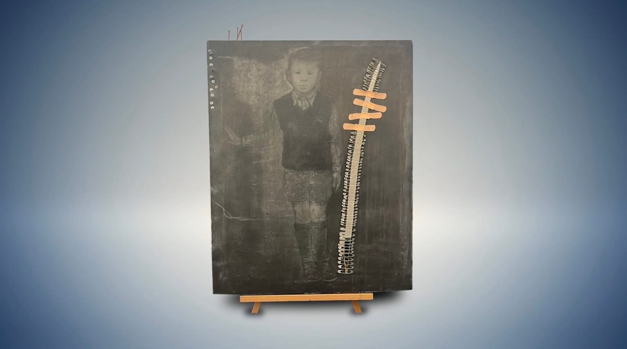 Painting of a haunting child